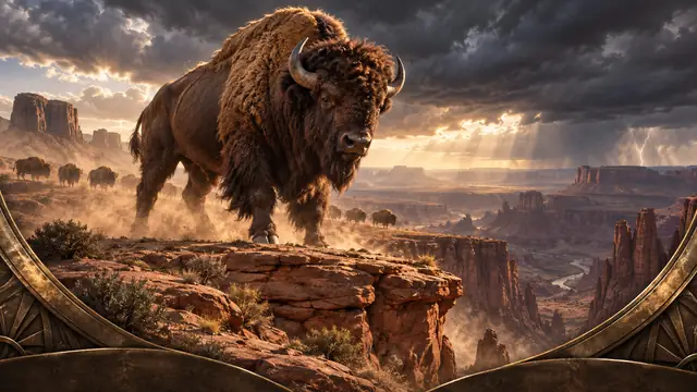 Original editorial scene for Big Wild Buffalo