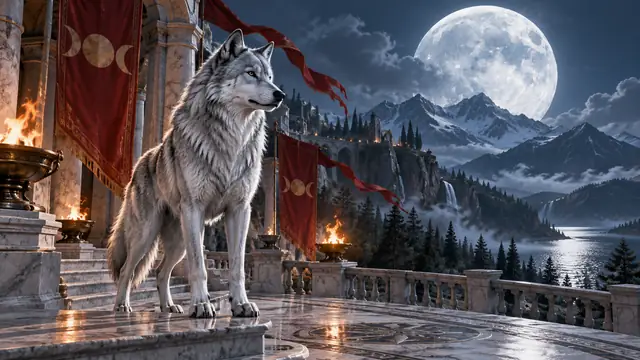 Original editorial scene for Lady Wolf Moon
