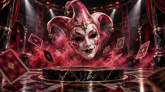 Original editorial illustration for Pink Joker